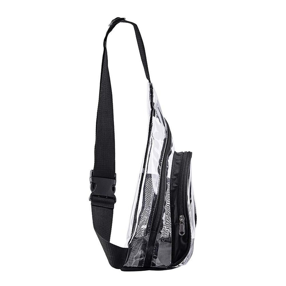 Clear PVC Sling Bag Stadium Approved Clear Shoulder Crossbody