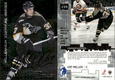 1999-00 BAP Millennium Autographs #199 Kip Miller Auto - NM-MT