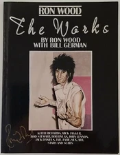 Rolling Stones Ron Wood The Works First Edition Signed Autograph COA Ronnie Art