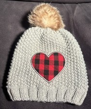 STEPPING STONES WINTER FLANNEL BEANIE HAT W/ POM 0-12 MONTHS Item 251