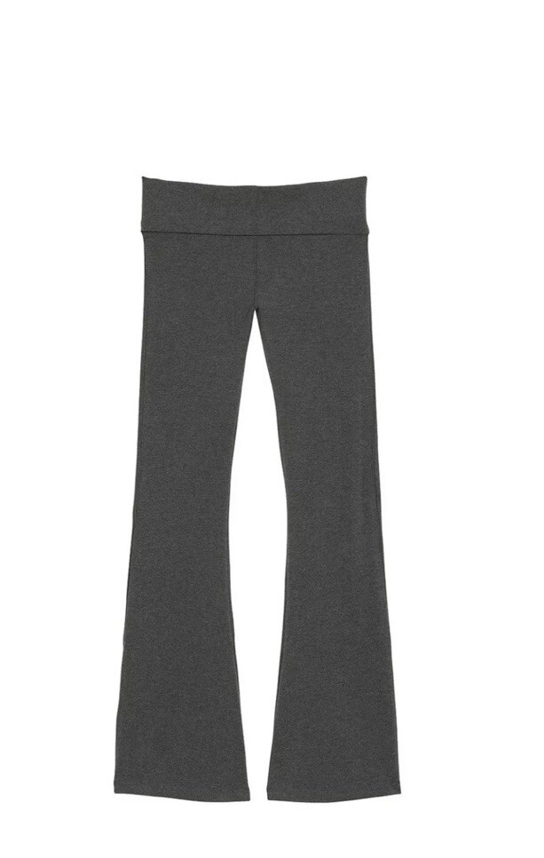 Victoria's Secret PINK Gray Bling Shine Cotton Foldover