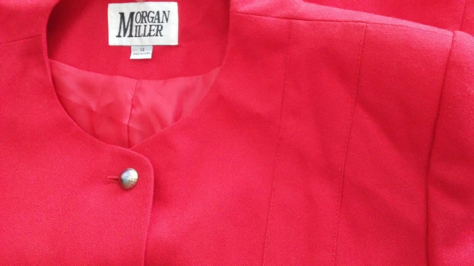 Blazer rojo para mujer Morgan Miller talla 14 Foto 4 de 4