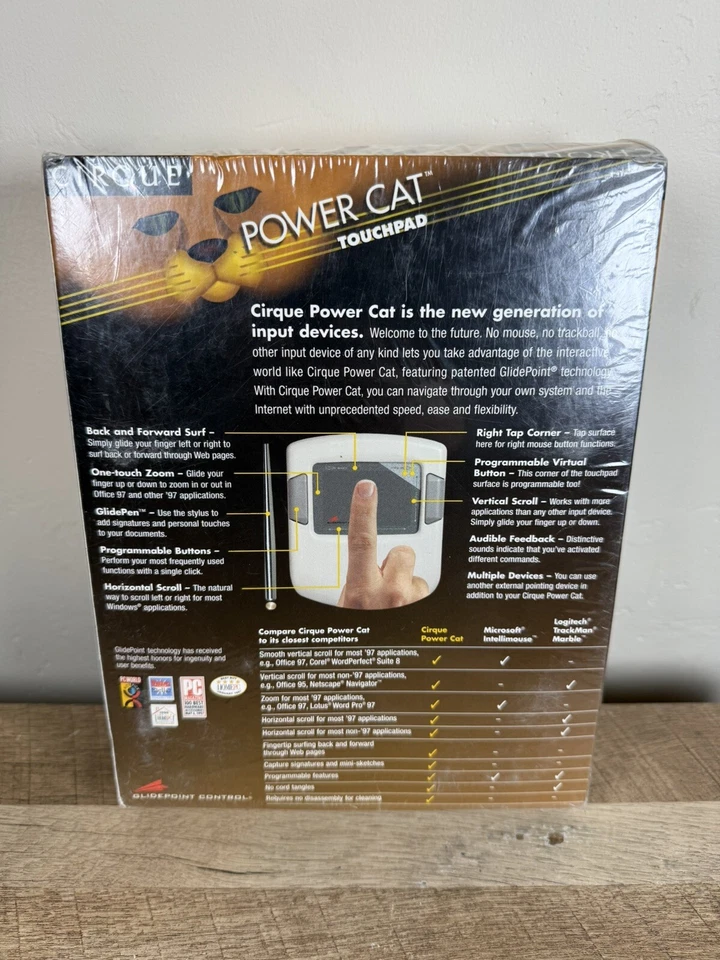 Cirque Power Cat Touch Pad Track Pad Model GDB450 White - NEW & SEALED! - Image 2 of 2