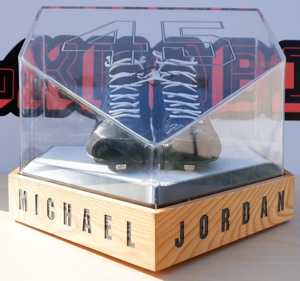 Michael Jordan Signed Nike Air Jordan 9 Player Sample Baseball
