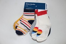 Old Navy Ankle Socks Size 12-24 M Girls Boys NEW NWT Pack 6 Lot Hearts Stripes