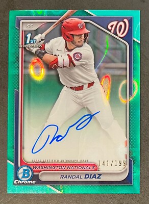  (you pick) Washington Nationals 2024 Bowman DRAFT (autos, SAPPHIRE)   