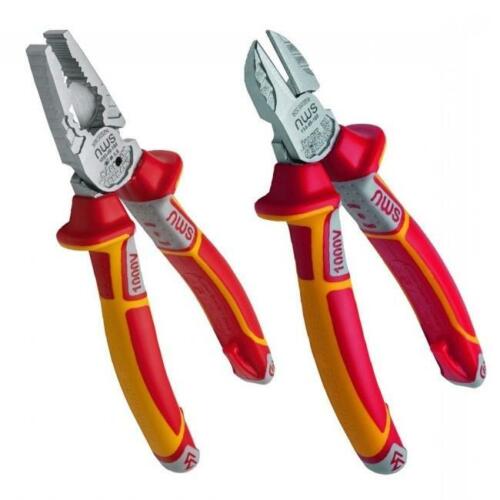 NWS 2 Piece VDE 1000v Wire Side Cutter, Combimax Combination Pliers Set,NW860-3K - Picture 1 of 2