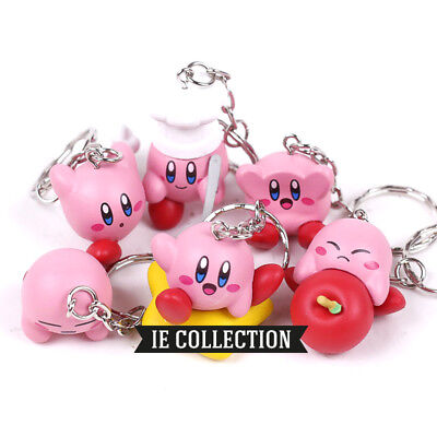 Kirby 6 Keychain Figures Cook Apple Runs Star Meta Knight Figurines Deflated Ebay