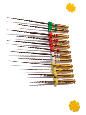 10 Paquets Fichiers Rotatifs Endodontiques Endo Pro Gold 21/25/31mm - Neuf