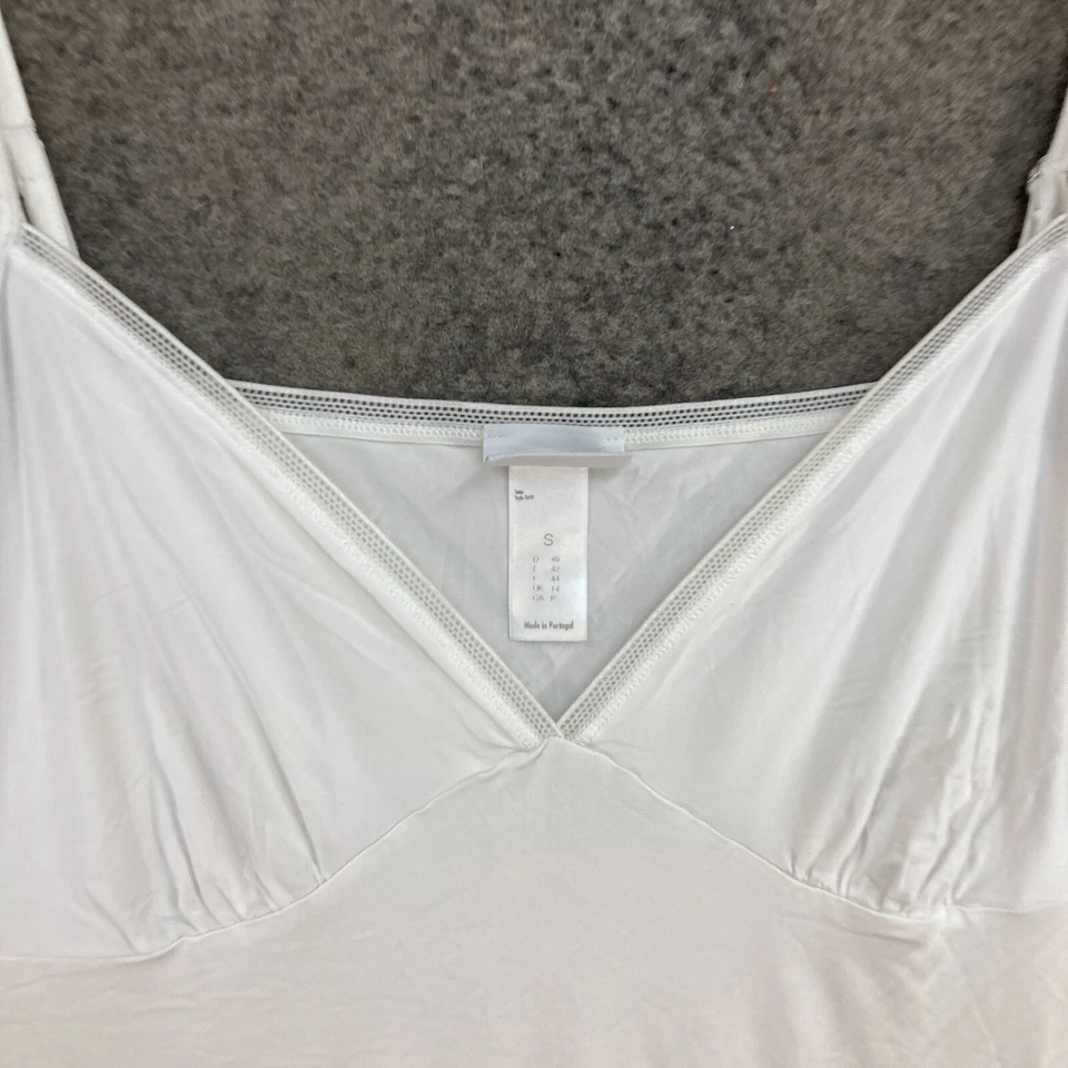 Hanro Nightgown Dress Womens Size S Small UK 14 White Slip Sleeveless 51718 - Image 3 of 4