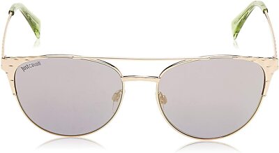 Just Cavalli JC750/S 30Q Shiny Gold Mirrored Aviator Sunglasses 56-17-140 JC750