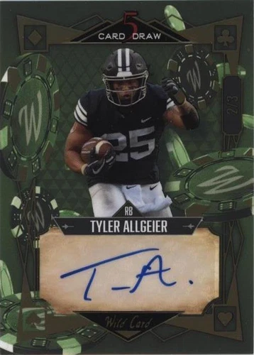 2022 Wild Card 5 Card Draw Tyler Allgeier #5CDM-101