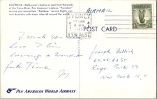 Australia 1/- Male Lyrebird 1960 Sydney, N.S.W. Aust. PPC Airmail PPC to Rego Pa