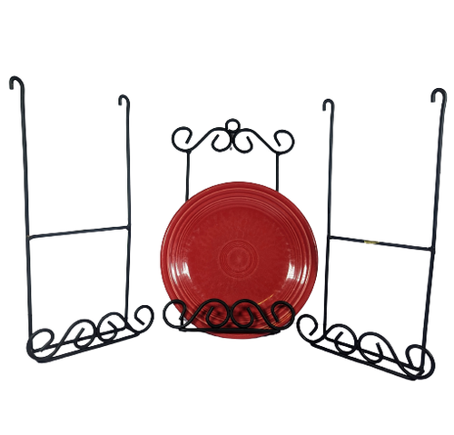 34” 3-Tier Wall Vertical Plate Rack For Collectible Plates Artwork ...