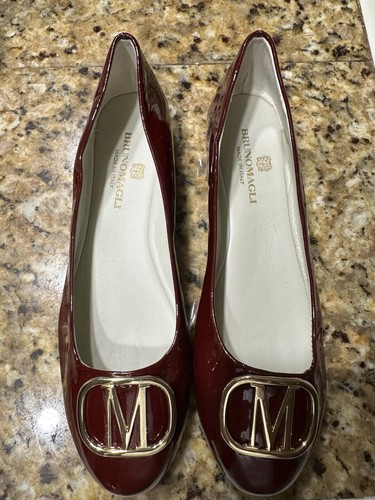 New Bruno Magli Mimi Bordo Patent Ballet Flats Shoes Size 8 (38) - Picture 4 of 5