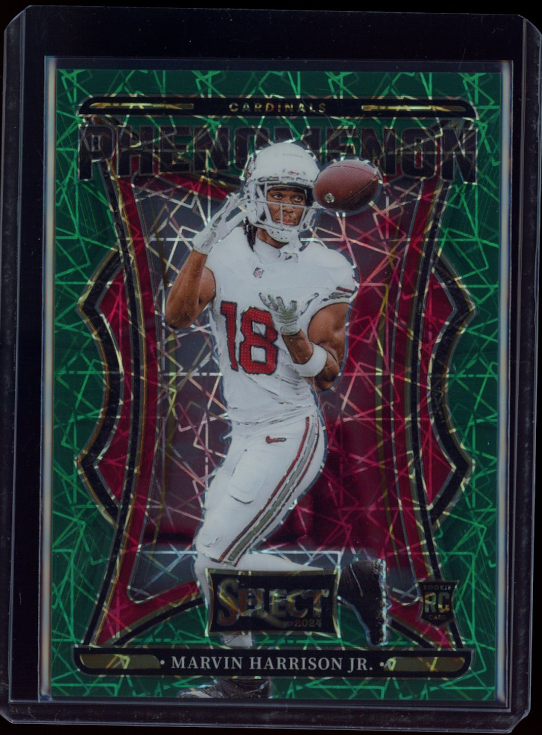 MARVIN HARRISON JR. 2024 Panini Select Phenomenon Green Prizm /5 Rookie #7