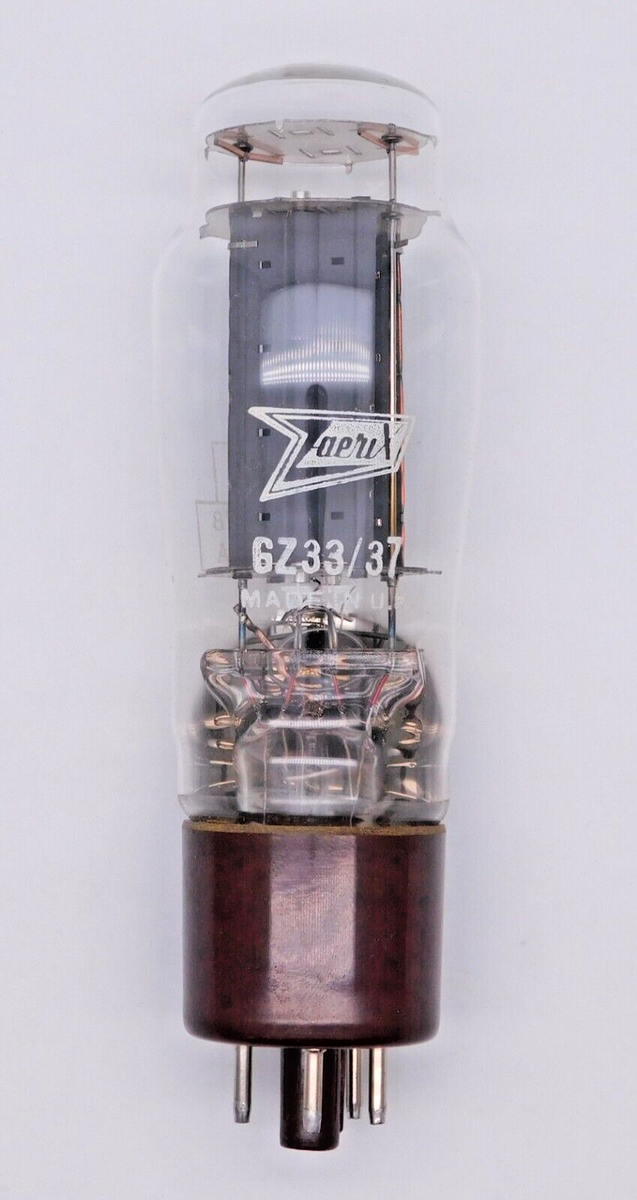 Zaerix Mullard KB/DA CV378 GZ33/37 Rectifier Valve Tube NOS Zaerix Mullard KB/DA CV378 GZ33/37 Rectifier Valve Tube NOS