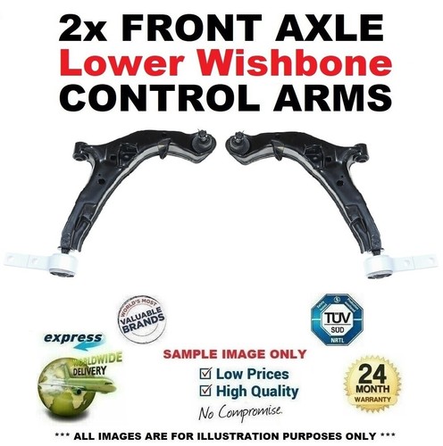 2x Front Axle Lower WISHBONE CONTROL ARMS for NISSAN PRIMERA Est 2.2Di 2002-2003 - Picture 1 of 8