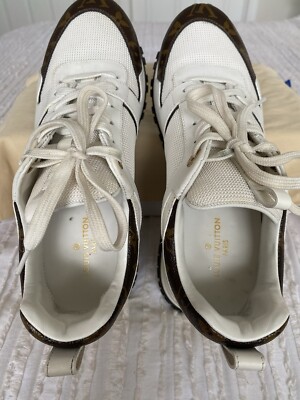 Louis Vuitton Run Away White Sneakers Size 38 Women's Trainers | eBay