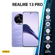 Realme 13 Pro 5G Android Cell Phone (Purple/12GB+512GB/Dual SIM/Global Ver.)