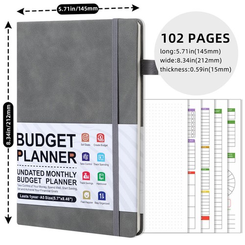 A5 Budget Notebook Planner Monthly Plan Planner Cash Weekly Plan Notebook AU - Picture 6 of 21