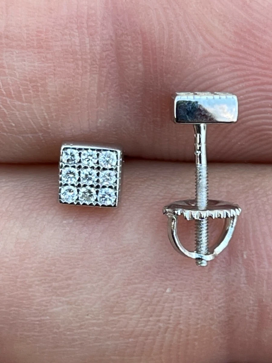 Small real diamond earrings sale