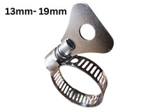 Image of Stainless Steel hose clip easy tighten butterfly clamp 10mm-32mm