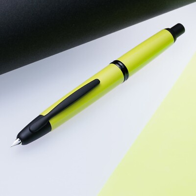 Pilot × MARK'S Capless 18K Fountain Pen Anniversary Yellow Matte