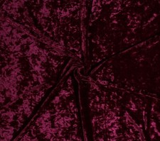 Crushed Panne' Stretch Velvet Red 58" Polyester/Spandex Fabric by Yard D443.07