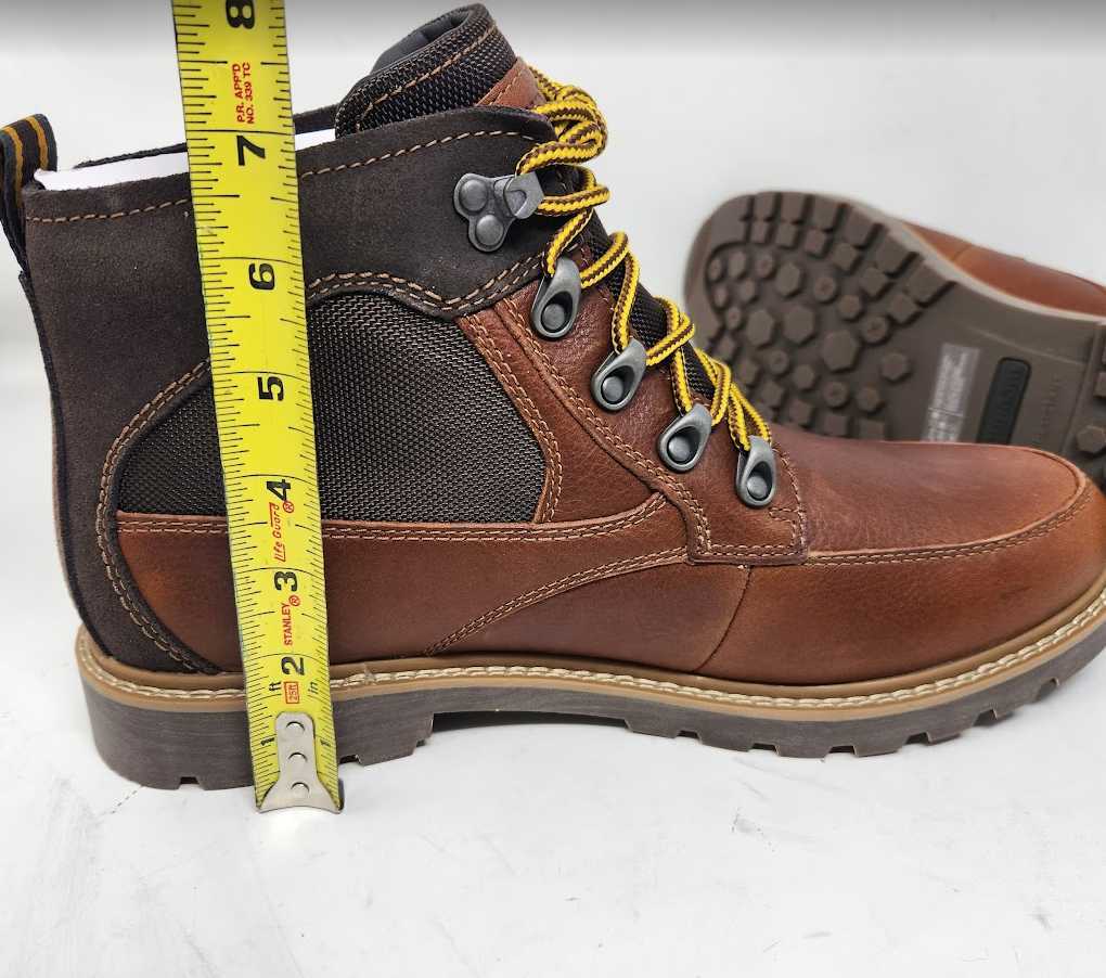 Men\'s 13 Dunham Strickland chukka brown leather lace up waterproof boots CI6420 Men main image 4