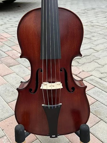 5 strings viola 18", higher ribs,carving woman scroll,rosewood Back#15978 - Picture 3 of 11