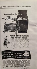 Vintage Print Ad 1952 B & I Pottery Maker Pow...