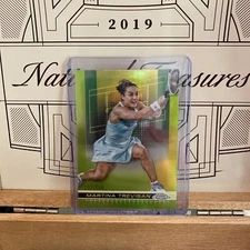 2024 Topps Chrome Tennis Lime Green Refractor Martina Trevisan SSP #/299 Italian