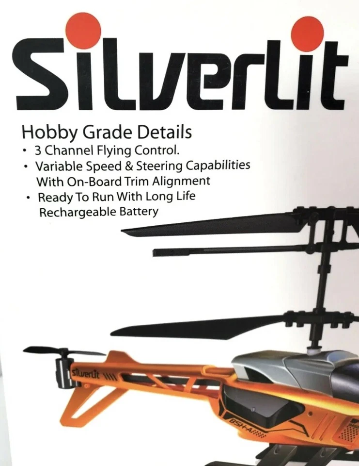 New Silverlit Interactive Bluetooth RC BluTech Heli Orange USBRecharge Clearance - Image 3 of 4
