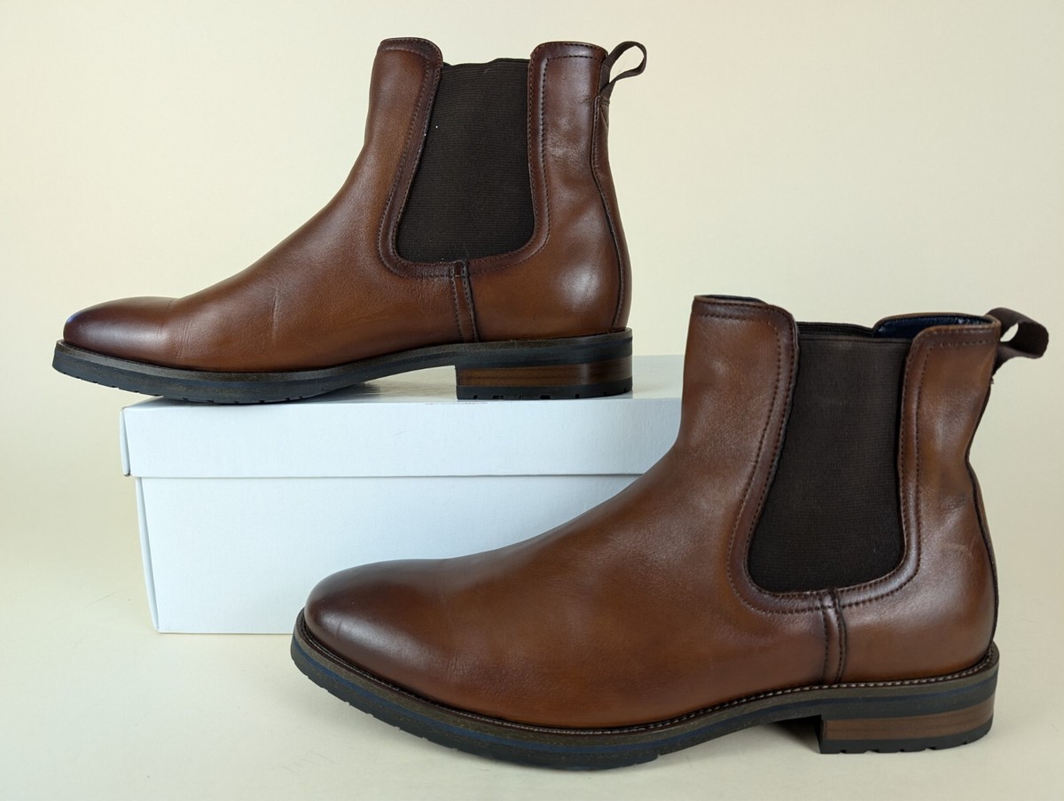 Steve Madden Boots Mens 11.5 M Sully Chelsea Tan Leather  display picture 3
