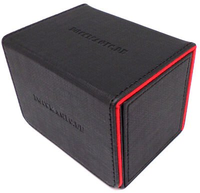 Docsmagic.com Premium Magnetic Sideflip Box 80 Black/Red + Deck Divider - MTG - P
