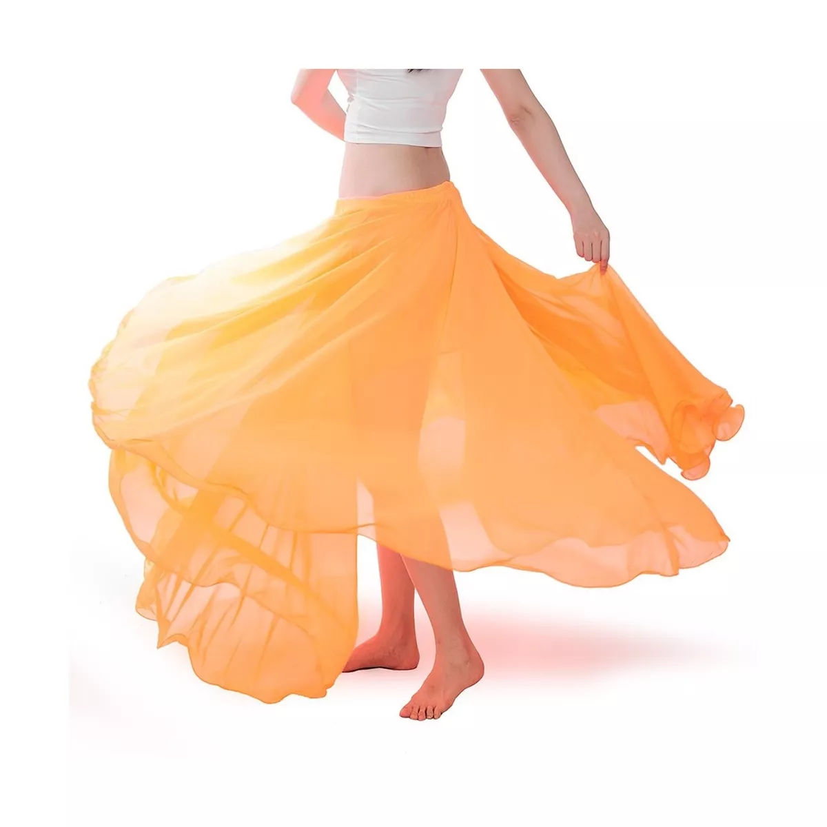 ROYAL SMEELA Chiffon Belly Dance Skirt for Women Belly Dancing