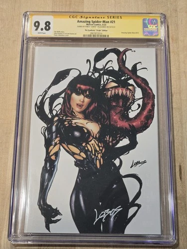 Amazing Spider-Man #21 2023 Signed Pablo Villalobos Lobos Virgin Variant CGC 9.8