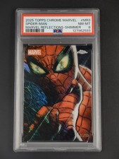 Spider-Man 2025 Topps Chrome Marvel Comics Reflections Shimmer 06/10 PSA 8 [2hk