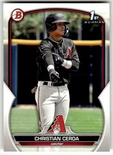 2023 Bowman #BP-56 Christian Cerda Prospects Arizona Diamondbacks Baseball