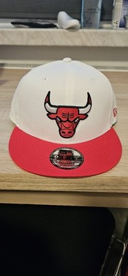 New Era Snapback Cap 9fifty Patch Chicago Bulls Weiß Kappe Verstellbar