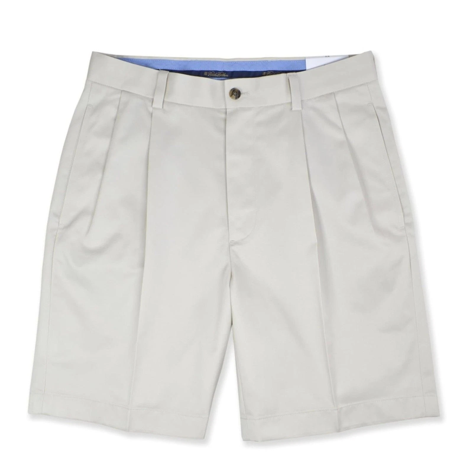 Brooks Brothers Mens Pleated Front Advantage Cotton Chino Shorts 40W Classic