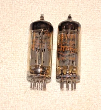 2 x Mullard/NUTONE 6V4/EZ80 Rectifier Tubes*Very Strong Testing*#R4