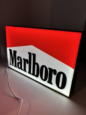 Marlboro Cigarette Light Up LED Neon Sign Reds Cowboy Zippo