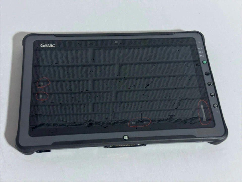 Getac F110 G3 Ruggedized Touchscreen Tablet GPS i5/8/256GB Bubbles on the Screen - Image 4 of 4