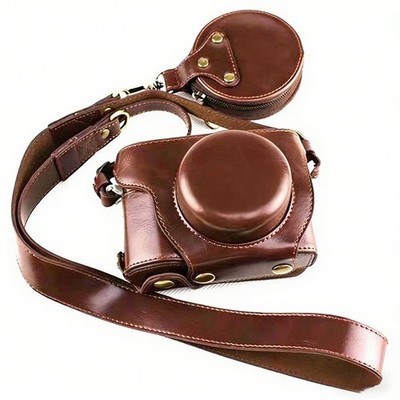 For Olympus Epl9 Leather Case Micro Camera Bag Protective Base Cover shell black
