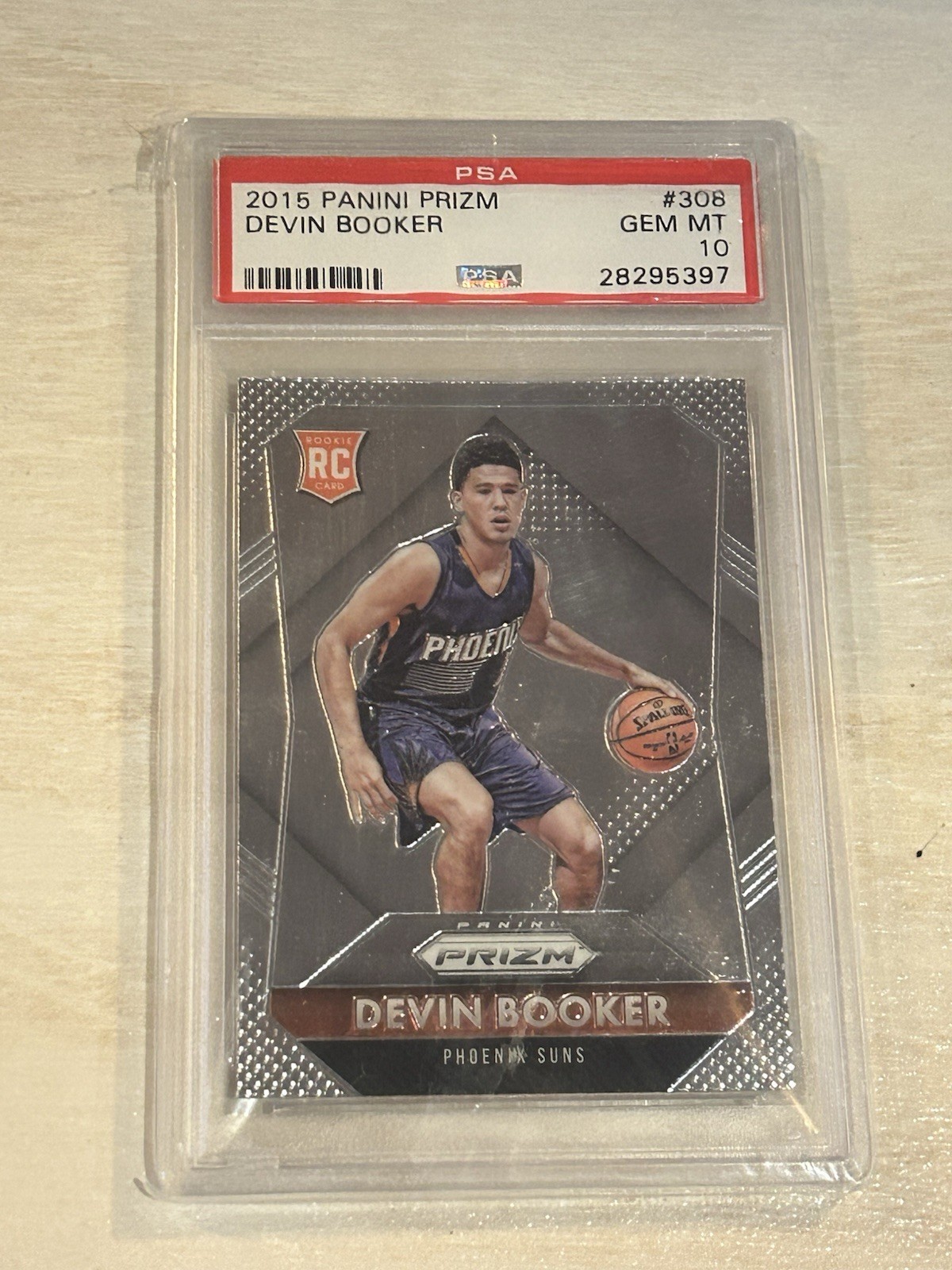 2015 Devin Booker Rookie Panini Prizm #308 PSA 10 Sh