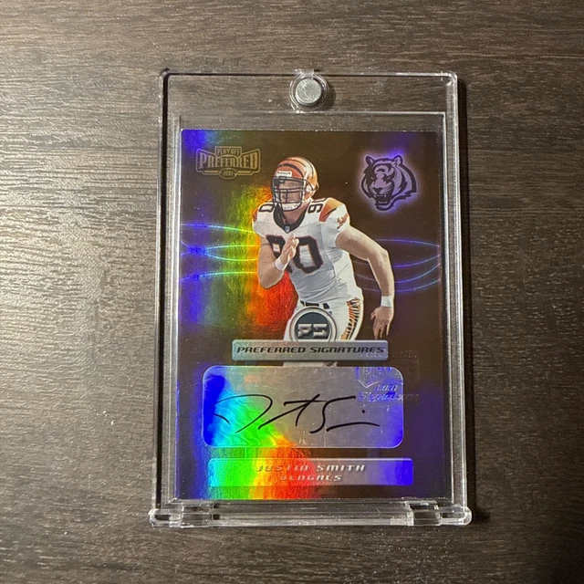 2001 Playoff Preferred Signatures Bronze #96 Justin Smith Rookie Auto Bengals