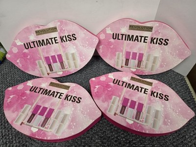 4 X Revolution Beauty Ultimate Kiss 9 Pc Makeup Set Lipstick Lip Liner Lip Gloss