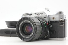 W/hood N MINT Canon AE-1 ae1 silver 35mm SLR Film Camera body FD lens JAPAN
